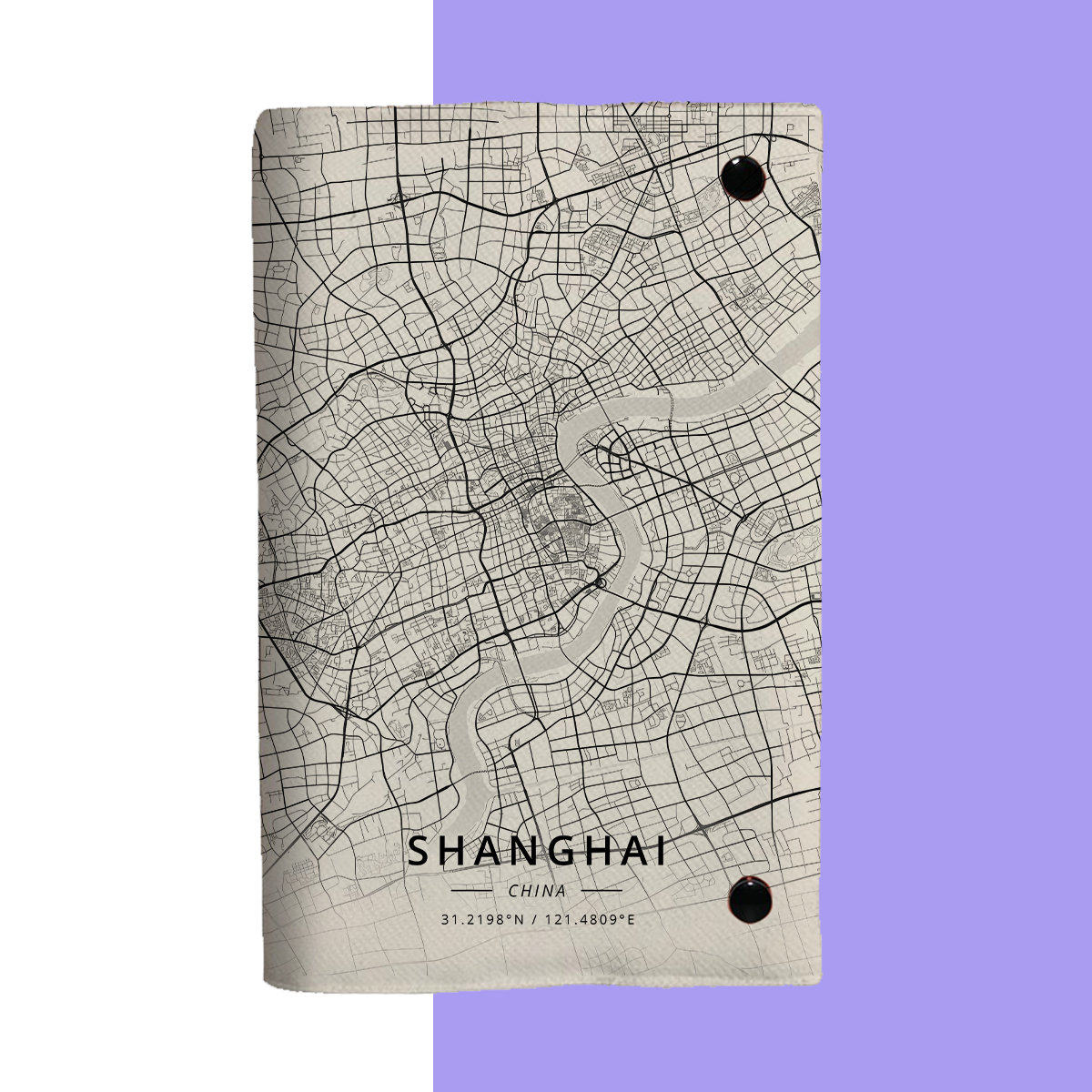 上海地图旅行笔记本手帐活页布书壳书皮书书壳保护日记本