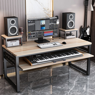 实木琴桌电子钢琴桌midi键盘编曲台音乐制作桌录音室桌子