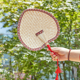 蒲扇夏编织手工宝宝儿童扇子夏天便携老式手摇大蒲扇芭蕉扇复古风