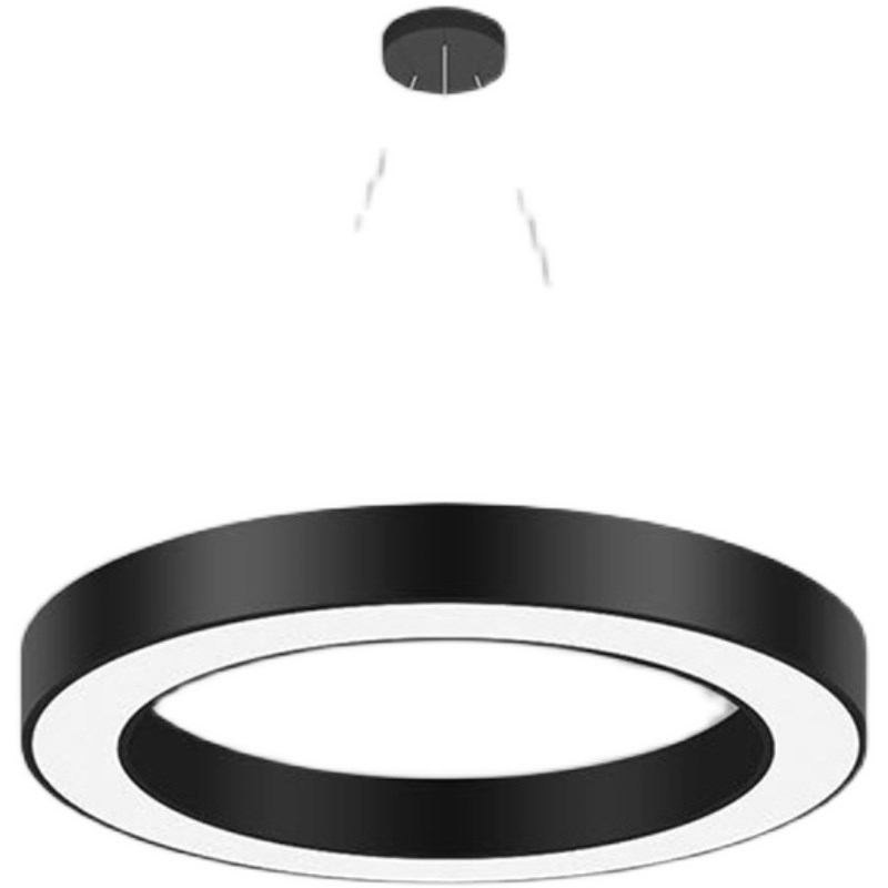 办公室led吊灯空心圆形吊线现代极简商场店铺超市健身房商用