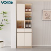 现代客厅酒柜餐边柜靠墙一体置物展示柜酒水柜
