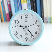 北极星闹钟卧室台式 钟表静音夜光座钟创意学生台钟时钟