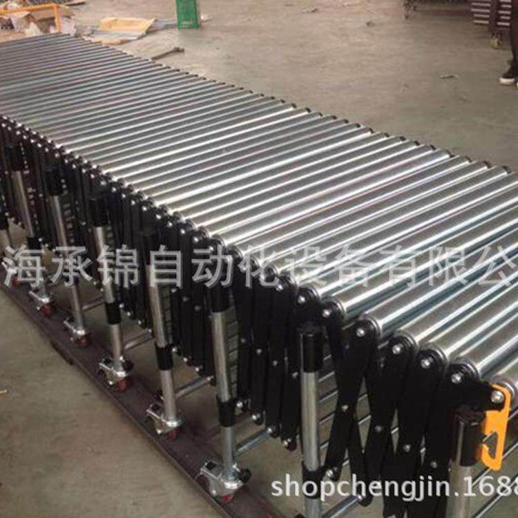 无动力滚筒伸缩线装车卸货滑梯搬运神器滚筒输送机货物卸货神器