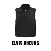 上衣 真丝盘扣高旗袍领小衫 ELVIS.CHEUNG开运春夏新品 中式