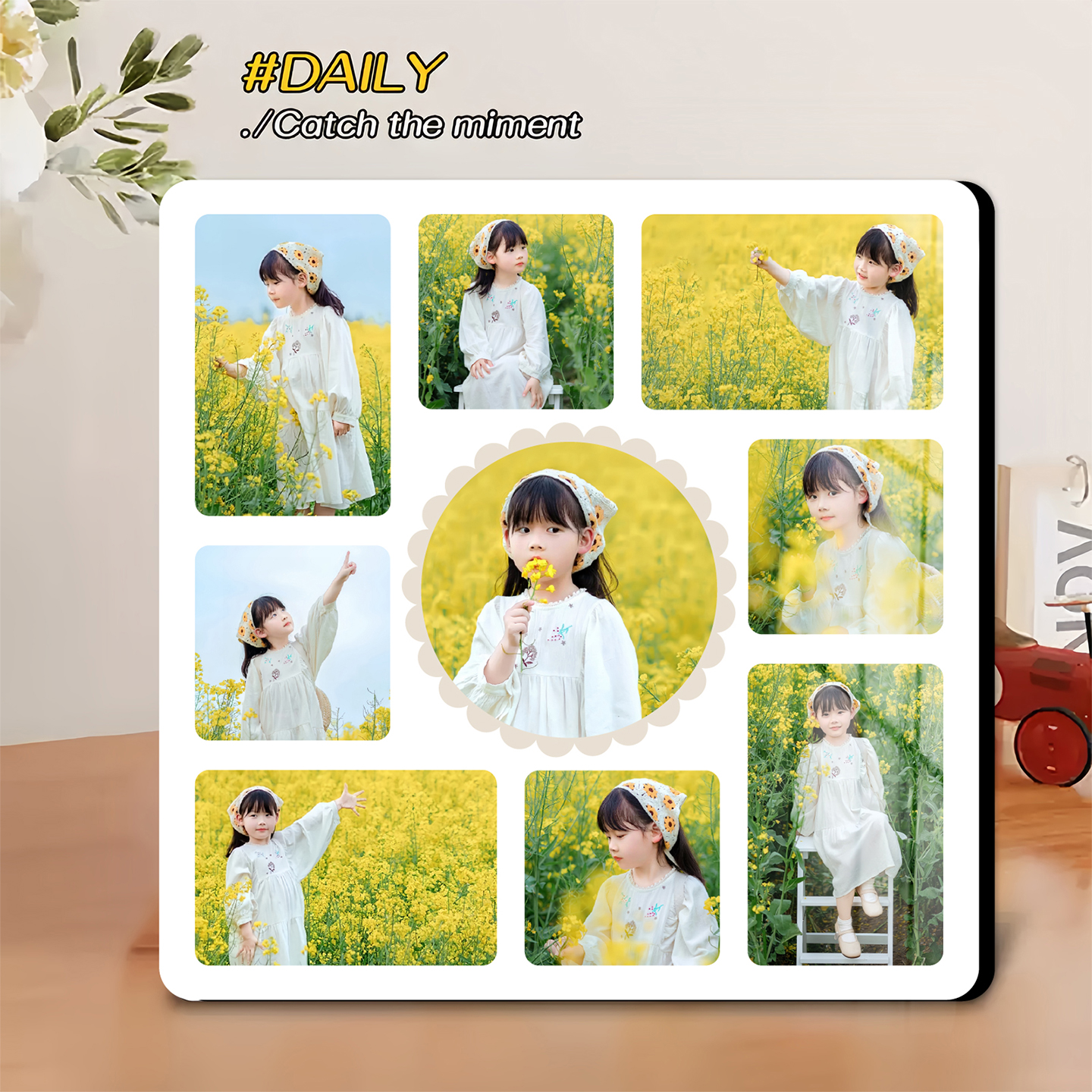 九宫格相框摆台照片定制