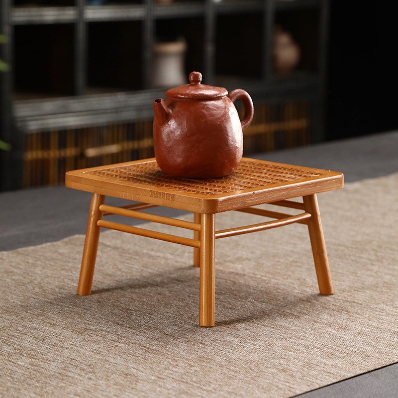 手工竹制竹编桌椅茶具竹工艺品盖置竹编壶承创意杯垫