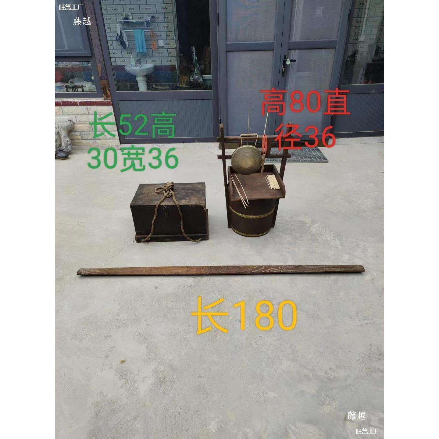 民俗老物件咕噜挑子馄饨烧饼挑子影视道具怀旧收藏复古装饰摆件