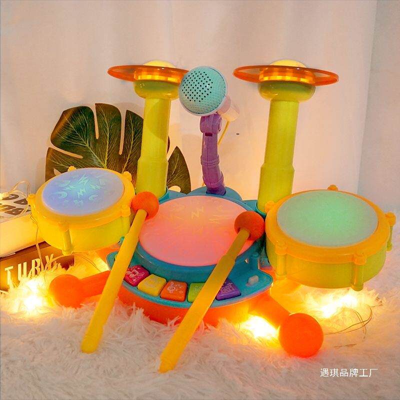 儿童迷你架子鼓玩具初学者小孩音乐鼓爵士鼓宝宝打鼓乐器2-3-6岁