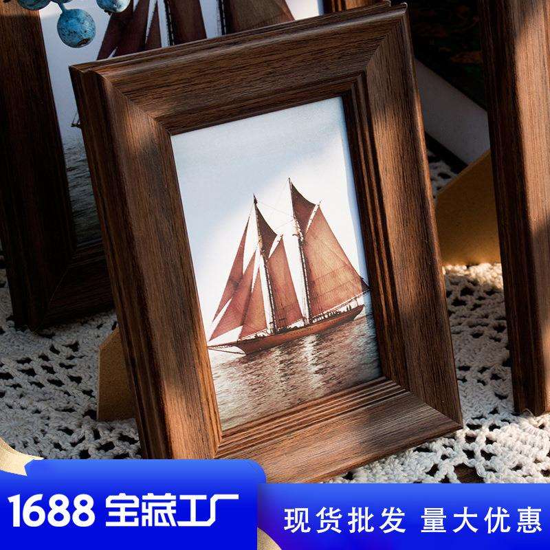 美式复古相67810寸12寸A4挂墙影楼儿童冲印洗照片加相框摆台