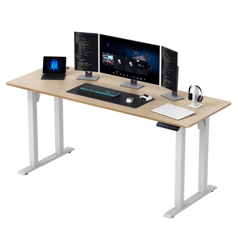 爱美卓四腿电动升降桌腿电脑办公家用学习桌架腿儿童书桌工作台