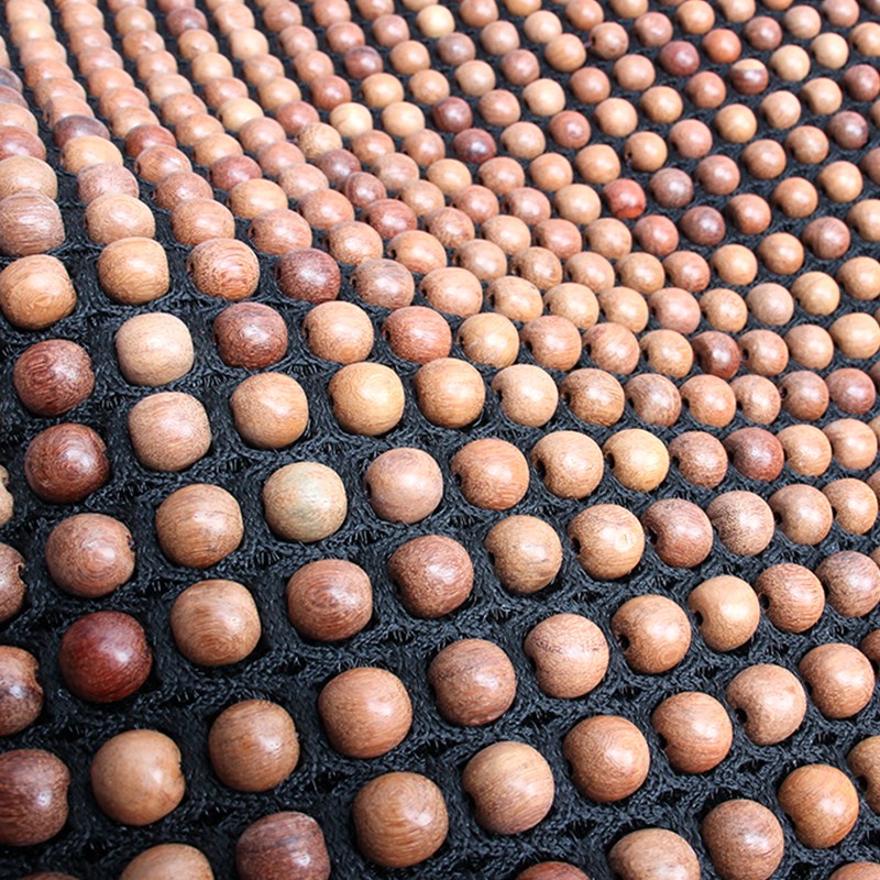 缅甸花梨实木珠子汽车坐垫高级感四季通用椅子沙发防滑隔热坐垫子