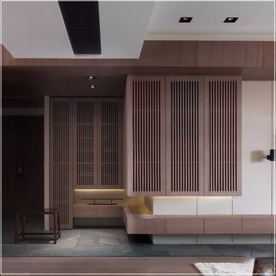 实木格栅板电视背景墙长城板护墙板凹凸形栅格条吊顶装饰木饰