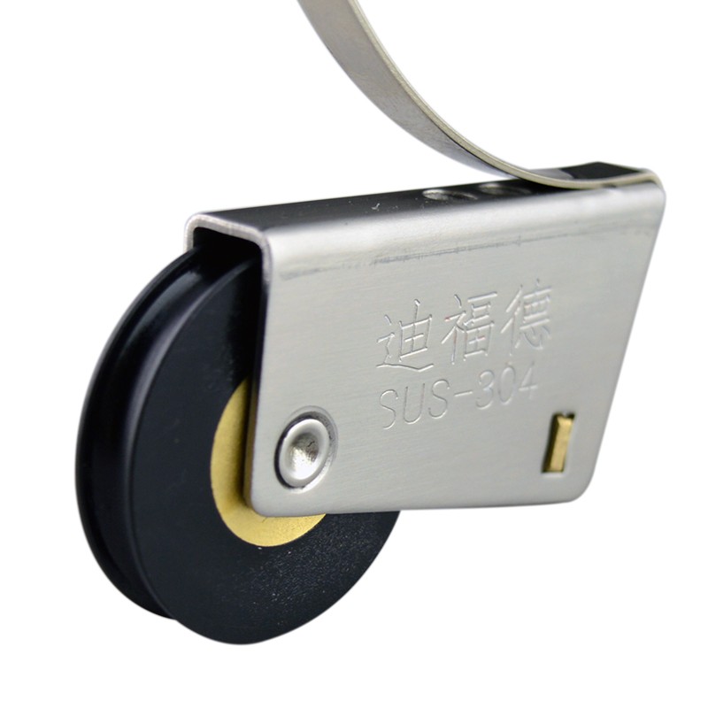 迪福德 0不锈钢移门滑轮浴室凹轮衣柜推拉隔断玻璃门槽轮轱辘