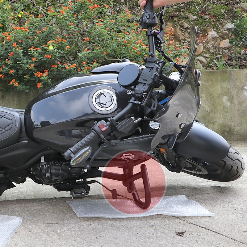 适用隆鑫无极CU5护杠保险杠护杠LX0-改装侧保护架