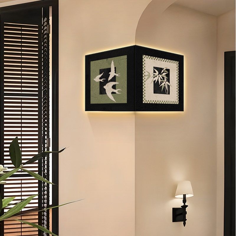 法式中古风转角玄关装饰画复古拐角书房壁画寓意客厅面挂画,家居饰品,现代装饰画,淘宝优惠券,粉丝福利购,淘宝优惠卷