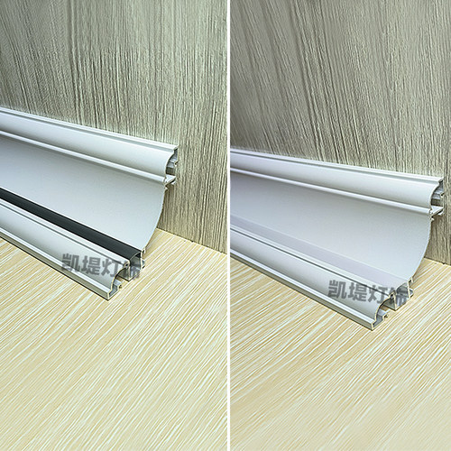 发光顶角线石膏线条灯明装洗墙灯led免槽线灯免吊顶阴角墙角灯