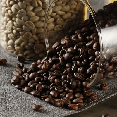 CAFEDE KONA咖啡豆罐 密封食品零食咖啡粉罐防潮无铅玻璃瓶罐子