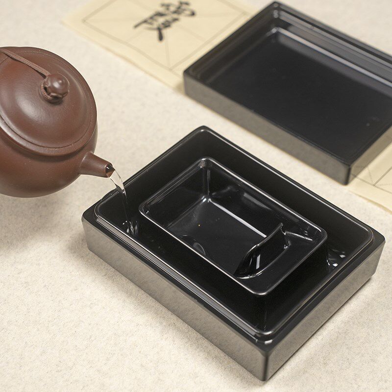 书法专用干墨砚台带盖保湿学生毛笔墨汁练字墨池碟工具