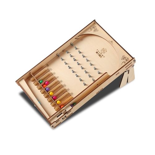 家庭互动游戏木质人多人弹珠弹射桌游益智复古儿童桌面