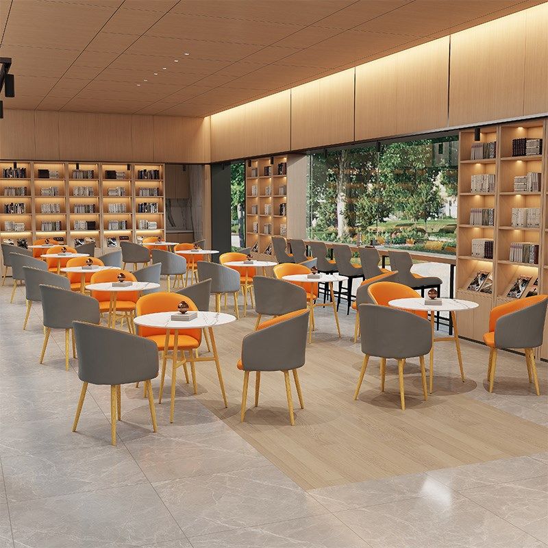 岩板洽谈桌椅奶茶店咖啡厅售楼部接待会客休闲区小圆餐桌,住宅家具,岩板餐桌,淘宝优惠券,粉丝福利购,淘宝优惠卷