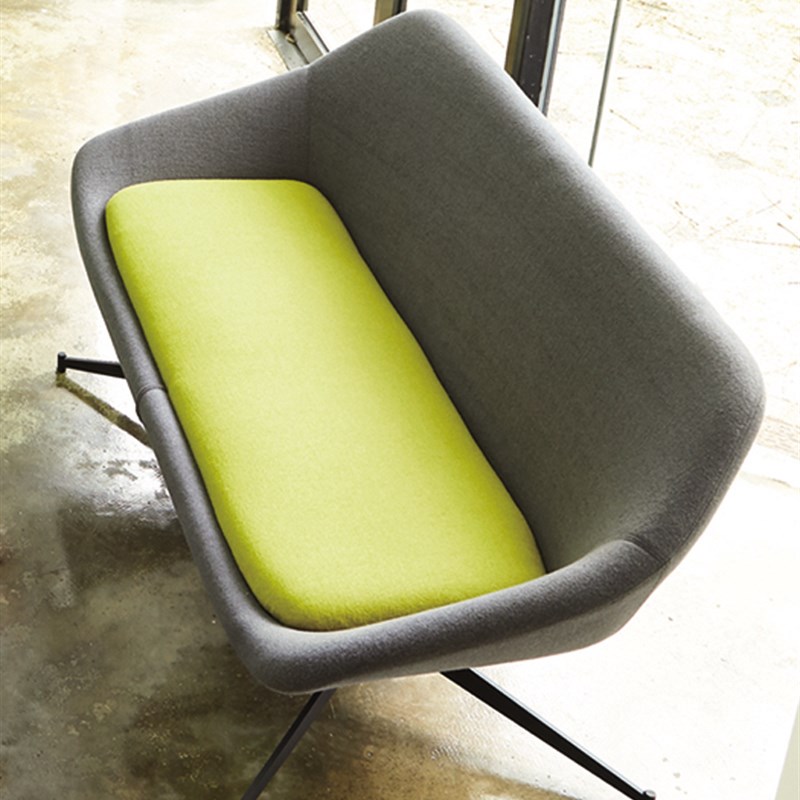 休闲区洽谈室会客沙发钢脚布艺小沙发咖啡厅餐椅人沙发