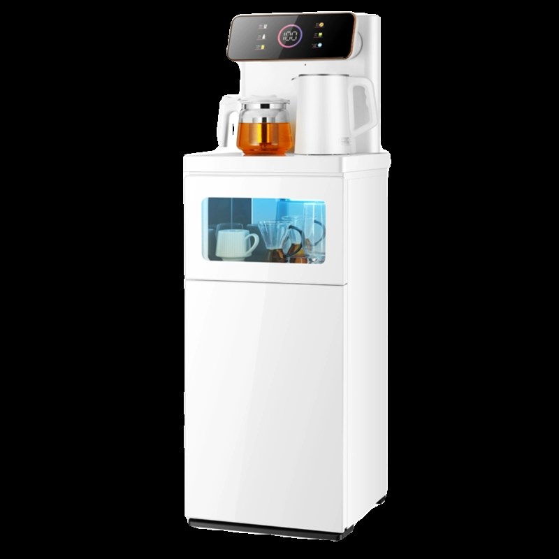 茶吧机202新款家用带消毒柜全自动智能语音饮水机下置水桶泡茶机