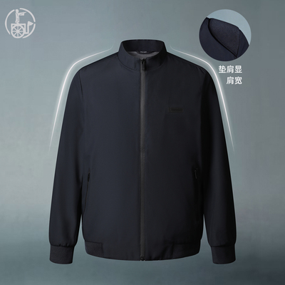 独夫之心垫肩抗皱休闲外套新款