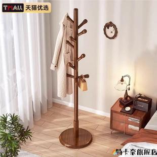 家用卧室挂外套架衣帽架 租房衣架落地移动多功能门后简约落地立式
