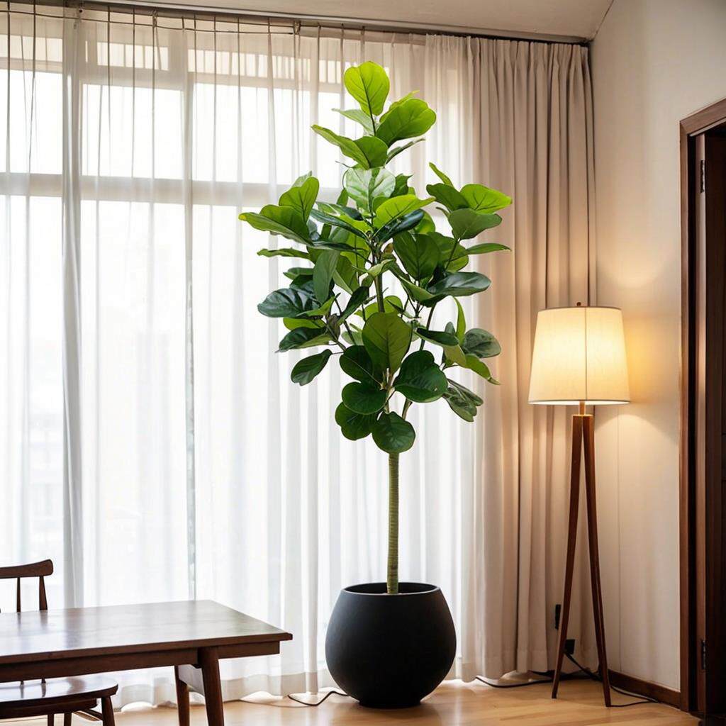 模拟绿色植物叶榕树客厅落地式大型装饰盆栽室内高端盆景饰品树假