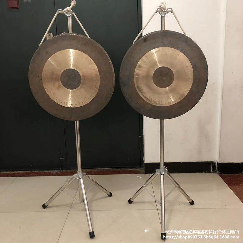 调高低挂勾锣架子可折叠升降加粗不锈刚锣鼓乐器铜锣架子敲大罗架