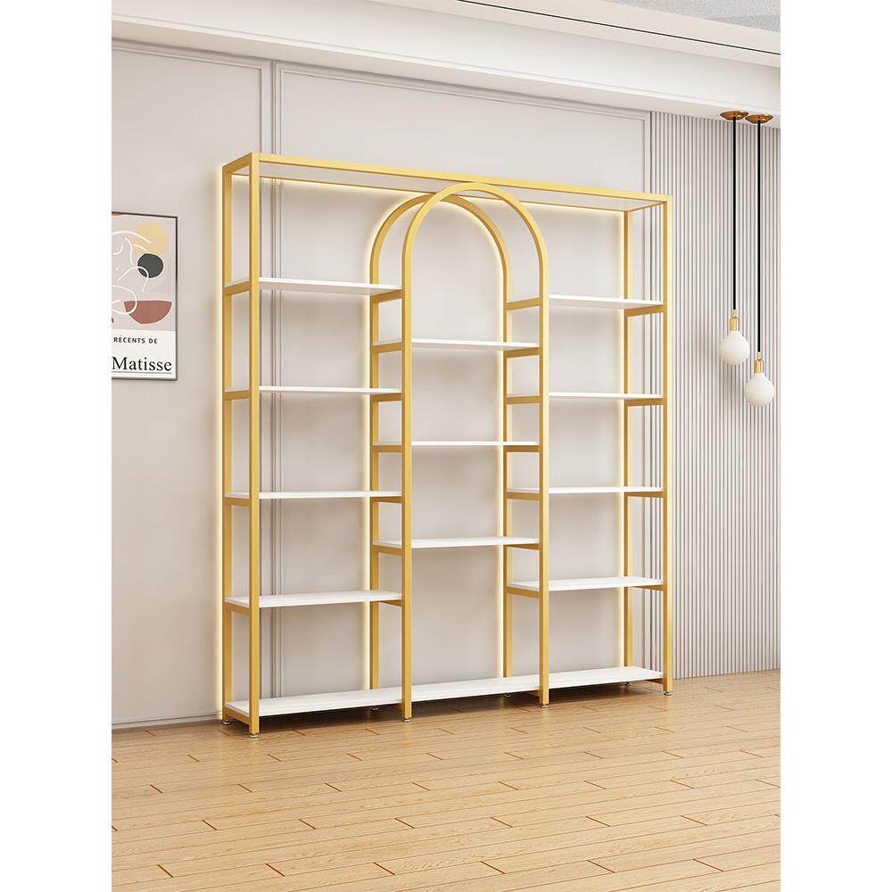 产品化妆品展示柜美容院美甲柜子陈列多层置物护肤理发店收纳货架