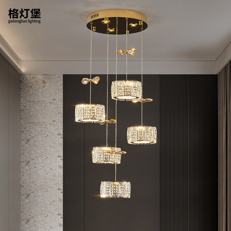格灯堡轻奢水晶餐厅吊灯