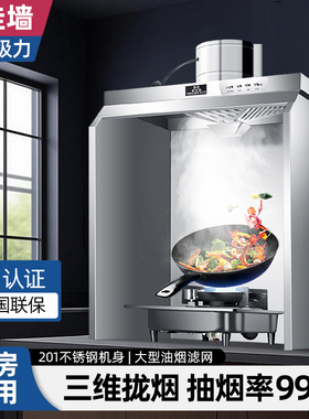 简易抽油烟机出租房小型免打孔家用厨房立柜式不用安装的油烟机