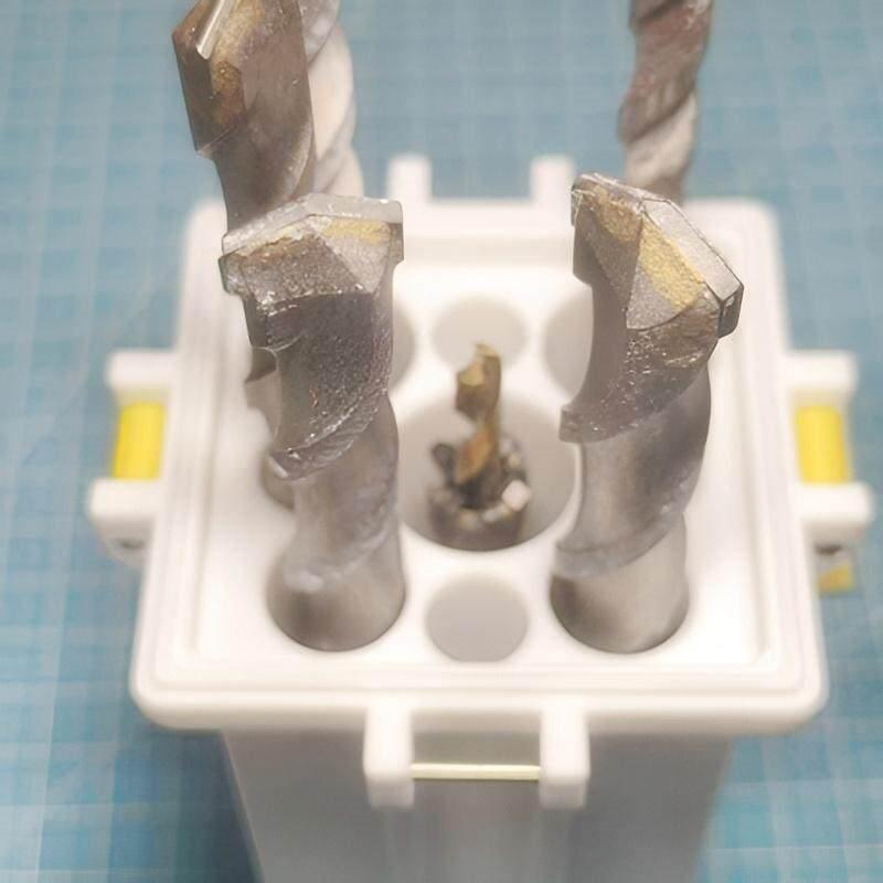 冲击钻头方柄圆柄电锤钻头收纳盒钻头工具收纳电锤钻头收纳冲击钻图片