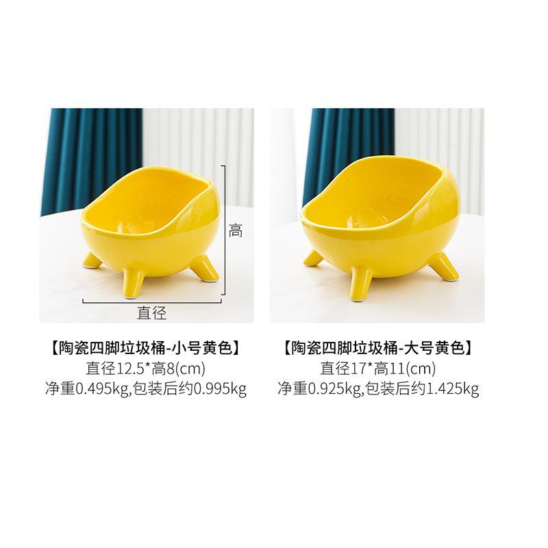 面无盖卫生间客厅收纳桶家用办公桌小纸篓杂物北欧迷你垃圾桶轻奢