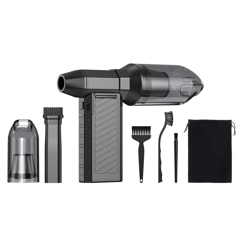 新款便携涡轮暴力风扇电脑机箱键盘吹尘器手持无线车载吸尘器家用