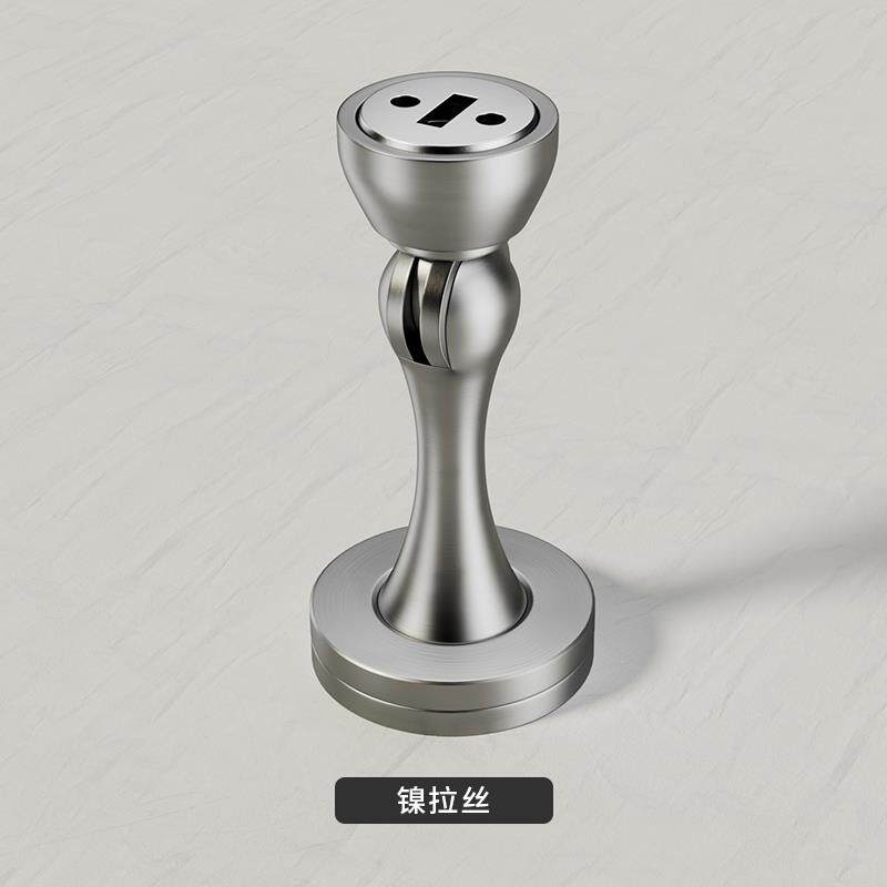 迈豪门吸锌合金黑色室内卧室门吸地吸门碰墙地两用强磁吸门器