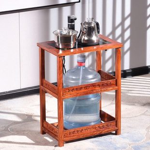 红木小茶几花梨木烧水架中式置物架移动实木小茶桌功夫泡茶桌边几