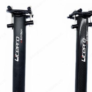 LITEPRO碳纤维座管412碳纤座杆折叠车坐杆k3座管33.9碳纤维坐管