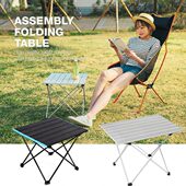 强超轻便携茶桌桌野矮桌餐桌铝合金野营烧烤桌户外全铝加折叠新款