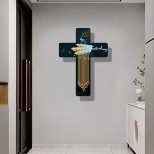 十字架画墙挂件现代装饰品鹿挂饰风景挂画客厅壁挂礼物抽象画