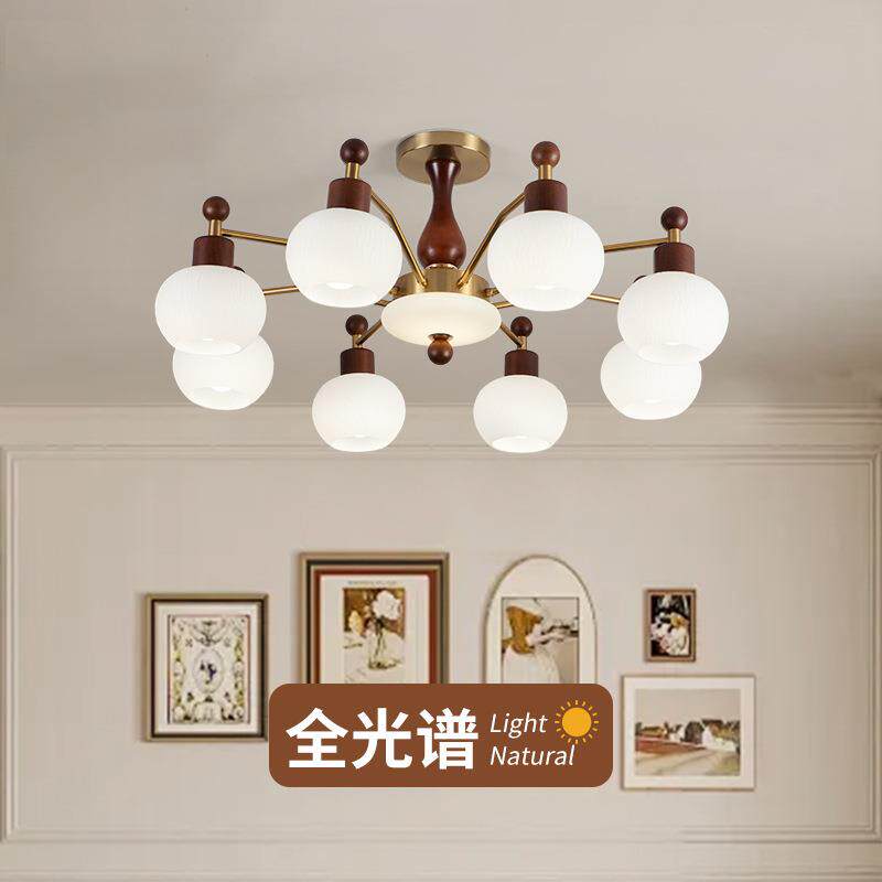 2022新款美式吊灯轻奢陶瓷客厅灯饰套餐欧式简约餐厅卧室吸顶灯具