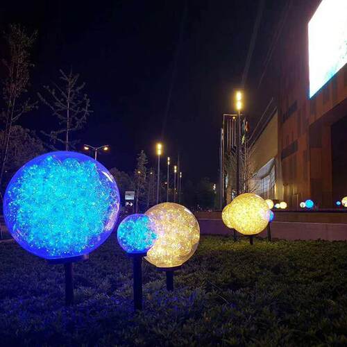 led户外不锈钢圆球景观灯 广场亮化装饰草坪灯球中球铜线灯插地灯