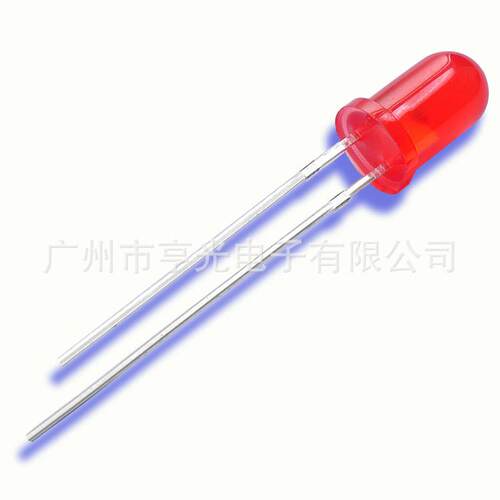 5mm圆头红发红LED普通灯