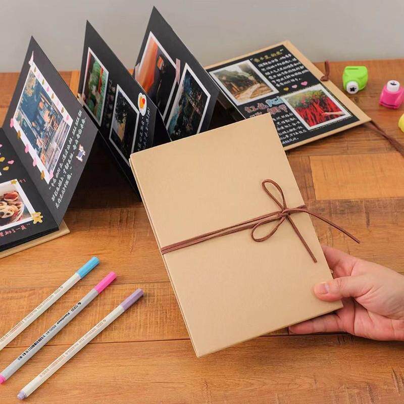 手风琴折叠本立体书diy情侣自制手工毕业纪念册生日礼物折页相簿