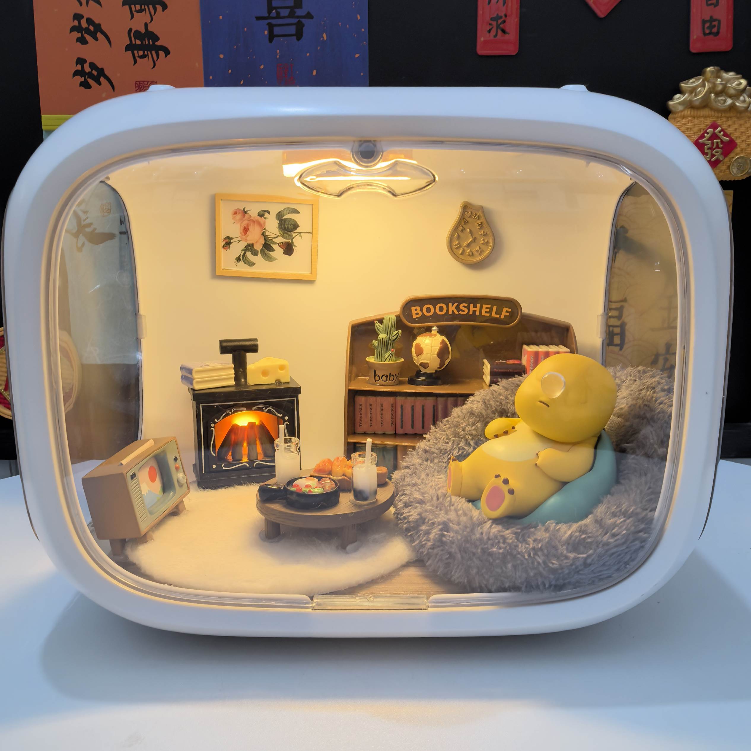 正版奶龙的摆烂日常温馨的房间送女生的礼物儿童diy摆件创意毕业