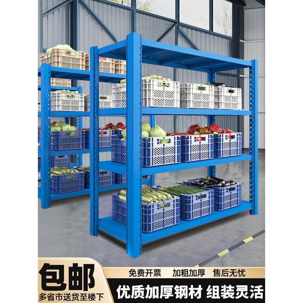 仓储仓库可移动货架多层置物架带轮储物架超强承重快递超市重型架