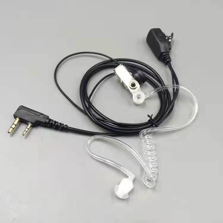 对讲讲机耳机线耳麦通用K头T空气导管对讲小机小型耳机耳挂式配件