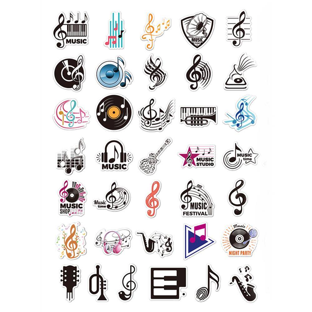 钢琴音符贴纸儿童奖励乐器贴贴纸琴行艺校奖品音乐会小礼物礼品