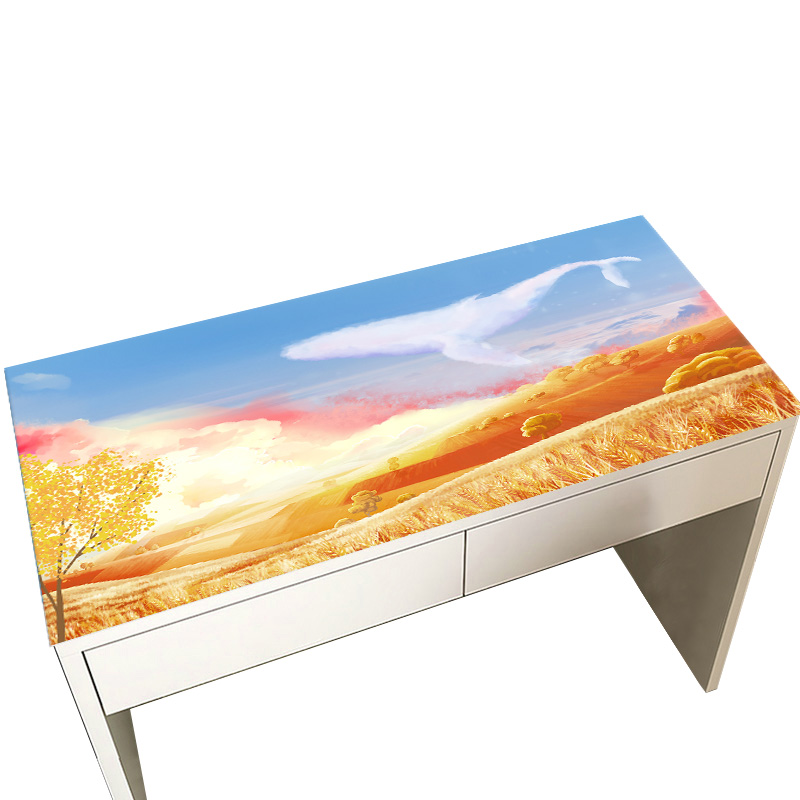 书桌垫pc塑料软玻璃防水防油免洗学生儿童办公桌学习作业桌布厚